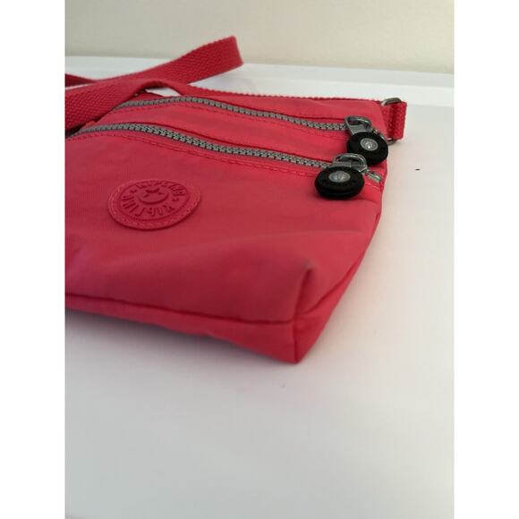 Kipling Alvar Small Mini Bag Crossbody Purse Pink Adjustable 3 Zip - Picture 6 of 6